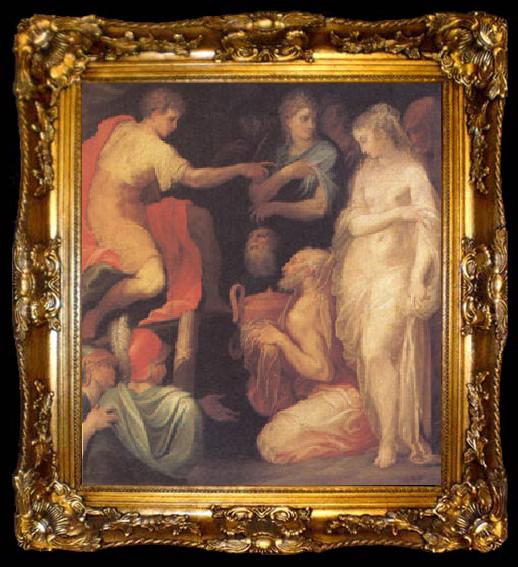 framed  ABBATE, Niccolo dell The Continence of Scipio (mk05), ta009-2